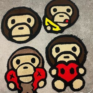 Lot of 4 custom bape‎ baby milo rugs